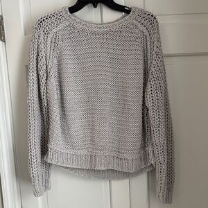 Free People Gray Knit Sweater